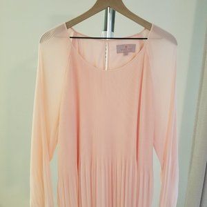 Laurie Felt Pleated Chiffon Top Large